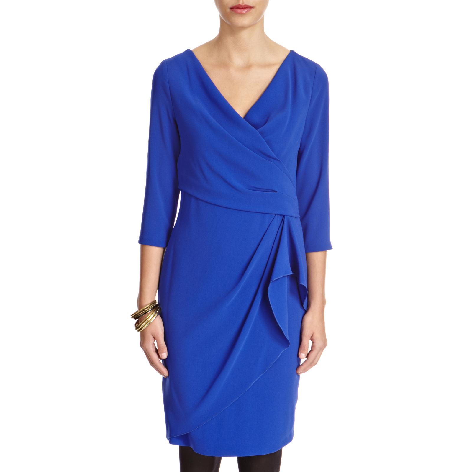Cobalt Blue Enna Gathered Dress - BrandAlley