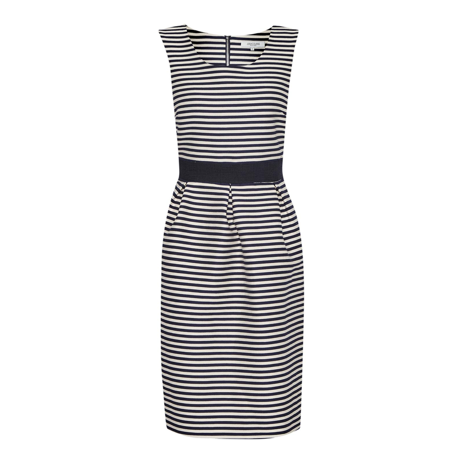 Navy/Seasalt Bella Breton Stripe Dress - BrandAlley