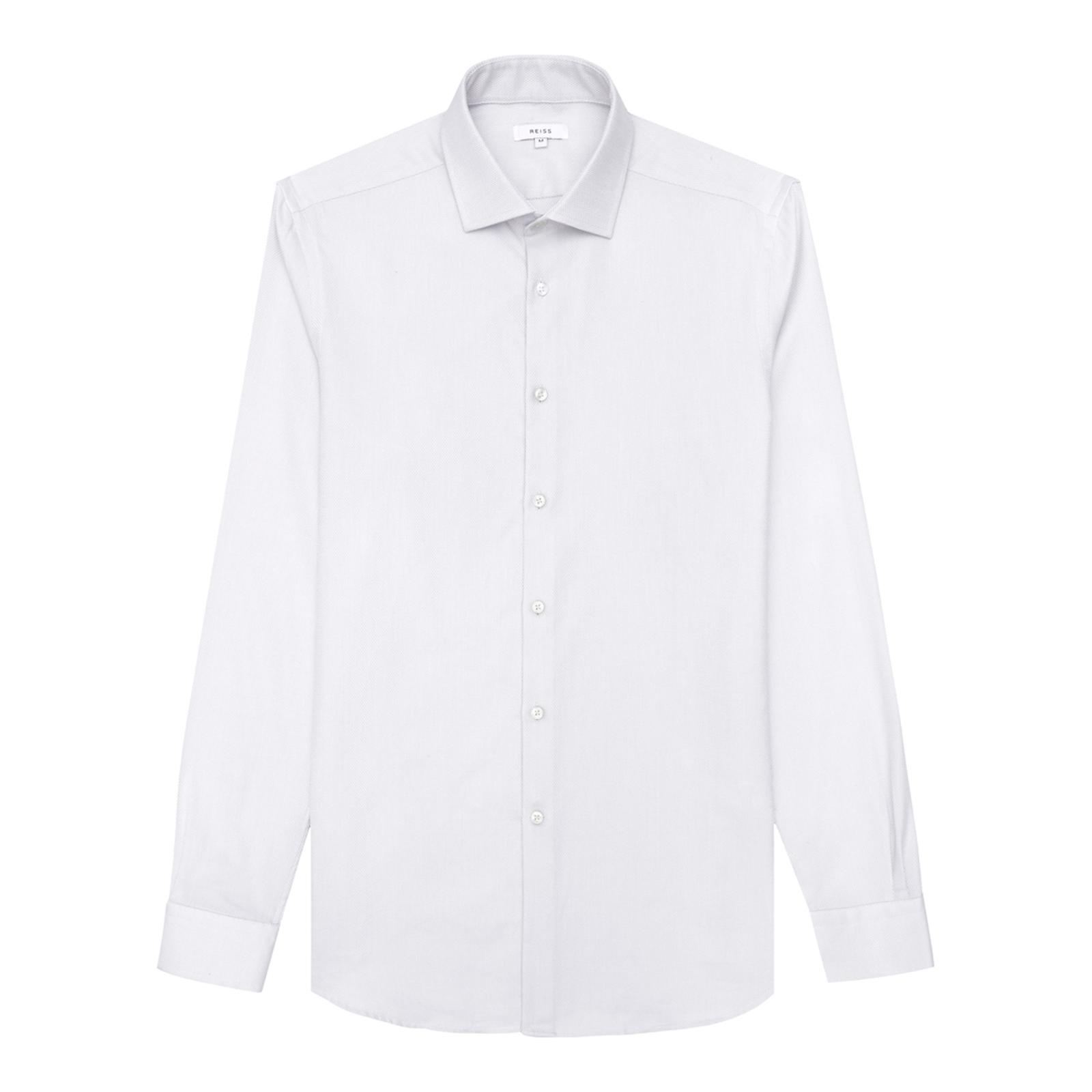 Soft Grey Fofana Cotton Shirt - BrandAlley