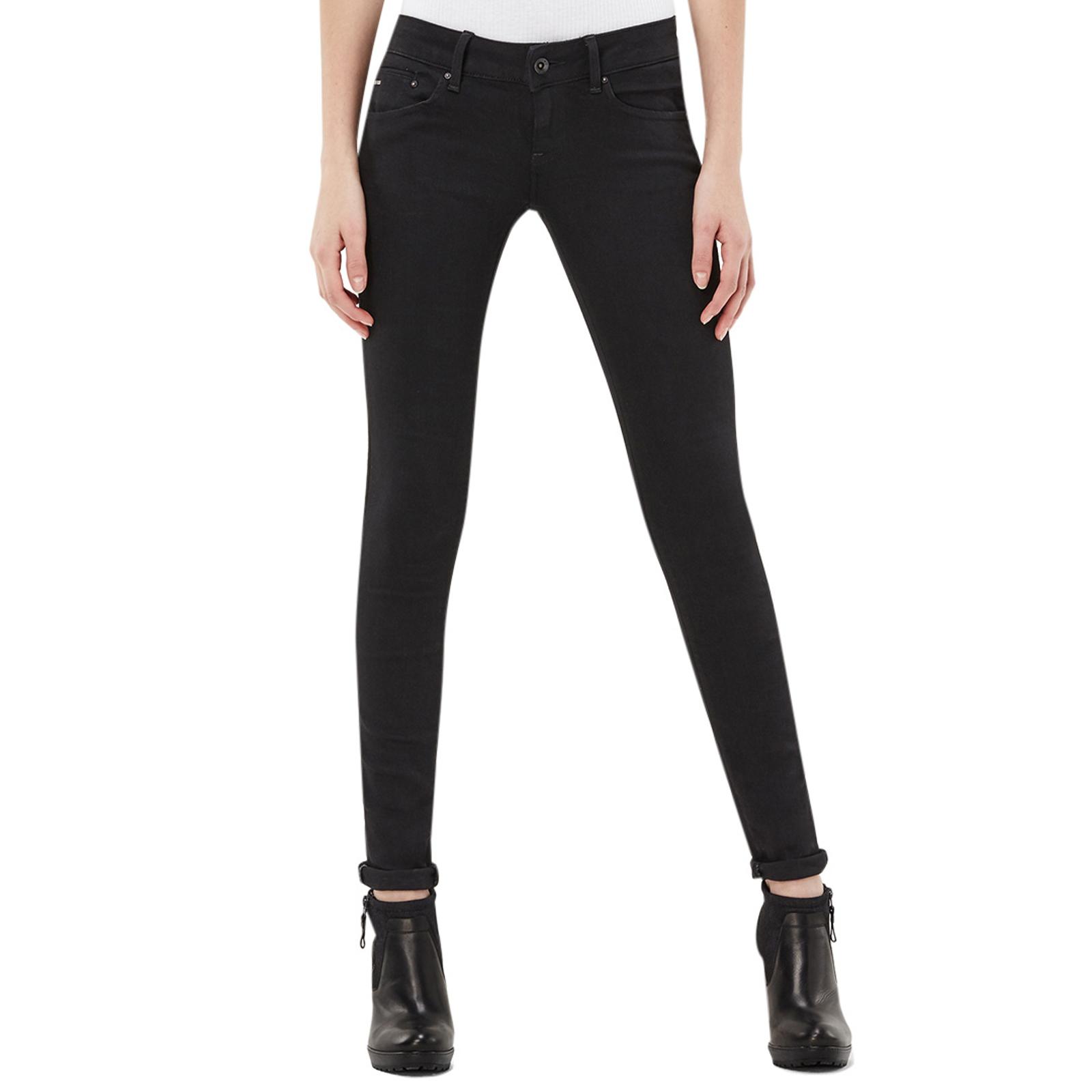 Black Midge Zip Stretch Skinny Jeans - BrandAlley