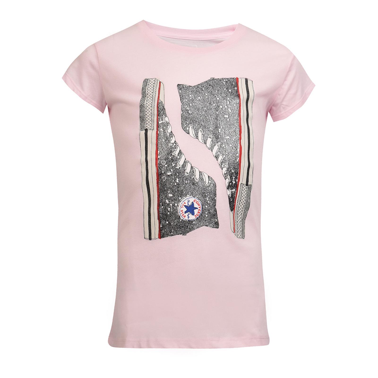 Pink Glitter Chucks T-Shirt - BrandAlley