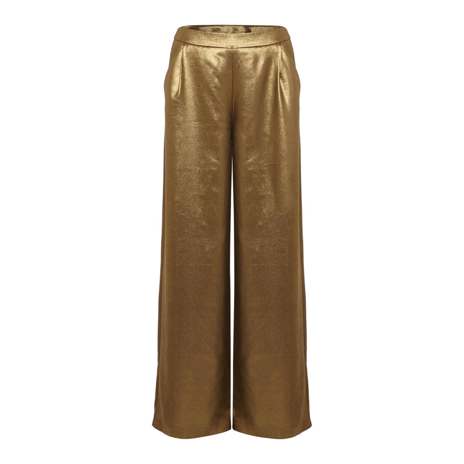 Gold Keira Trousers - BrandAlley