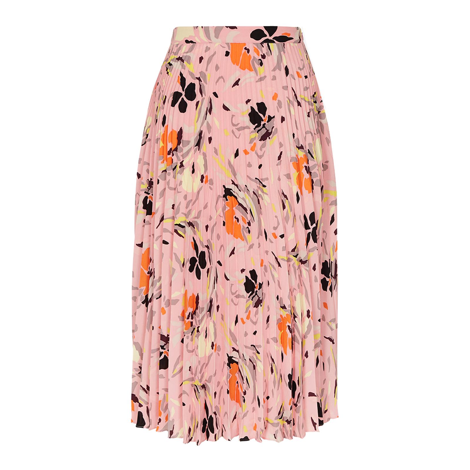 Pink Andi Floral Pleated Skirt Brandalley 7361