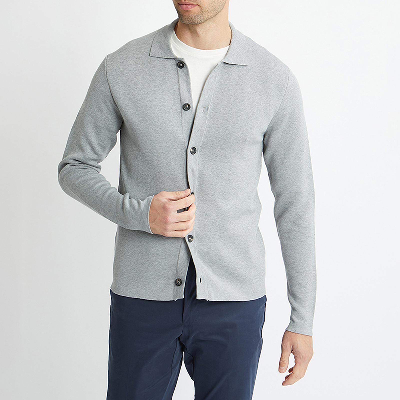 Grey Marl Knitted Overshirt BrandAlley