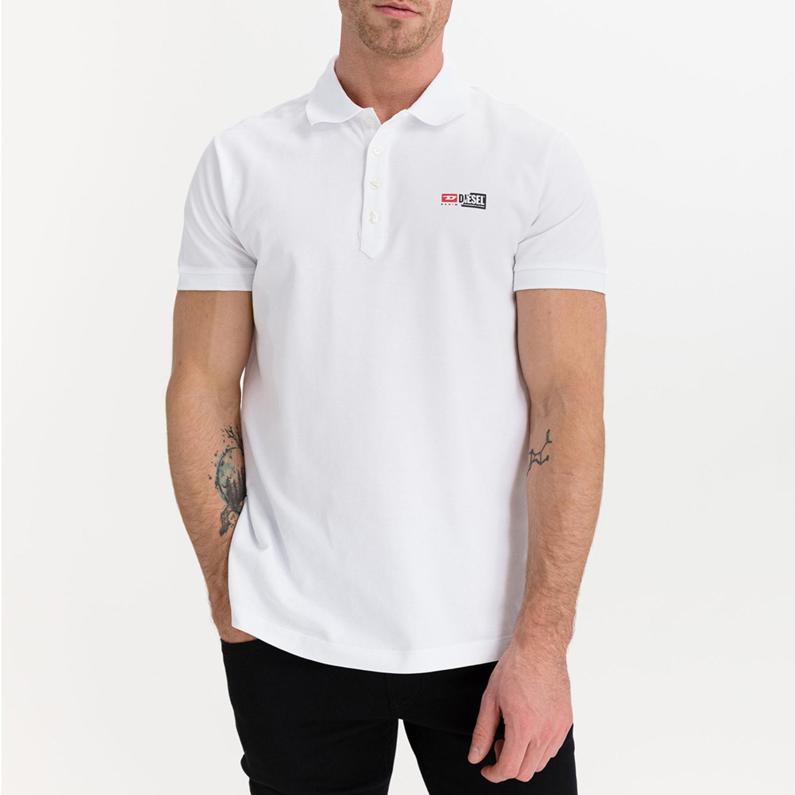 White T-Weet-Split Cotton Polo Shirt - BrandAlley