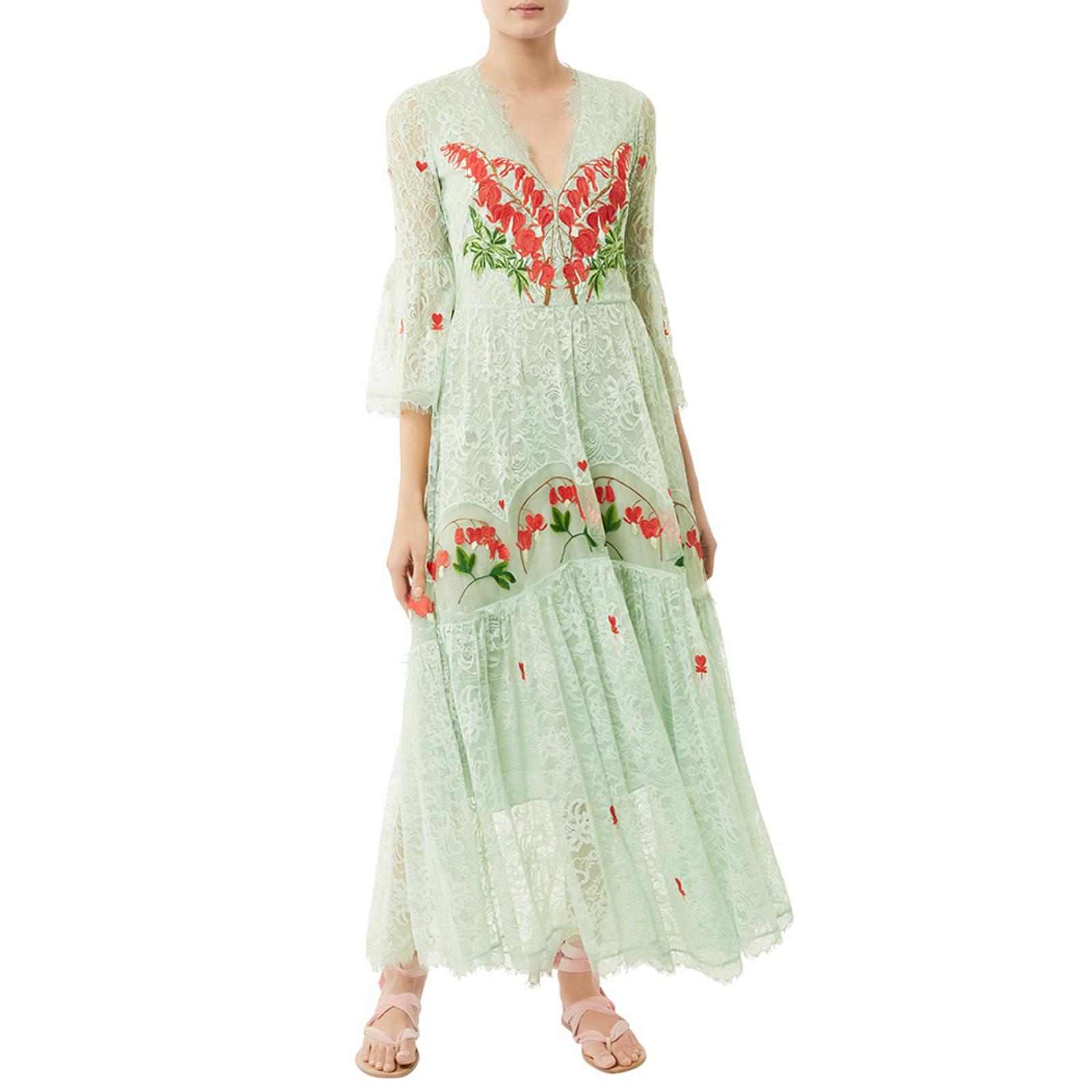 Mint Lace Midi Dress Brandalley