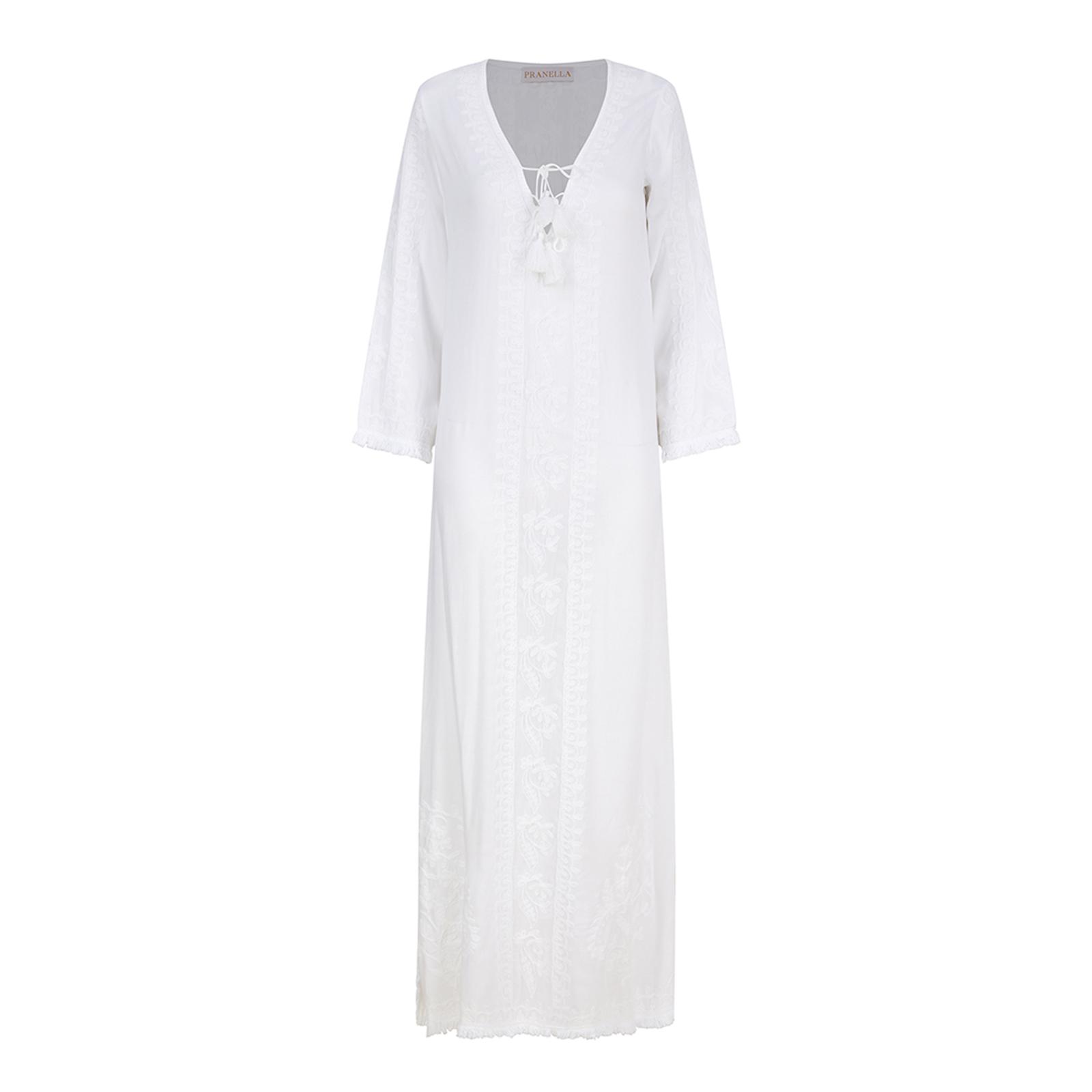 White Agatha Maxi Dress - BrandAlley