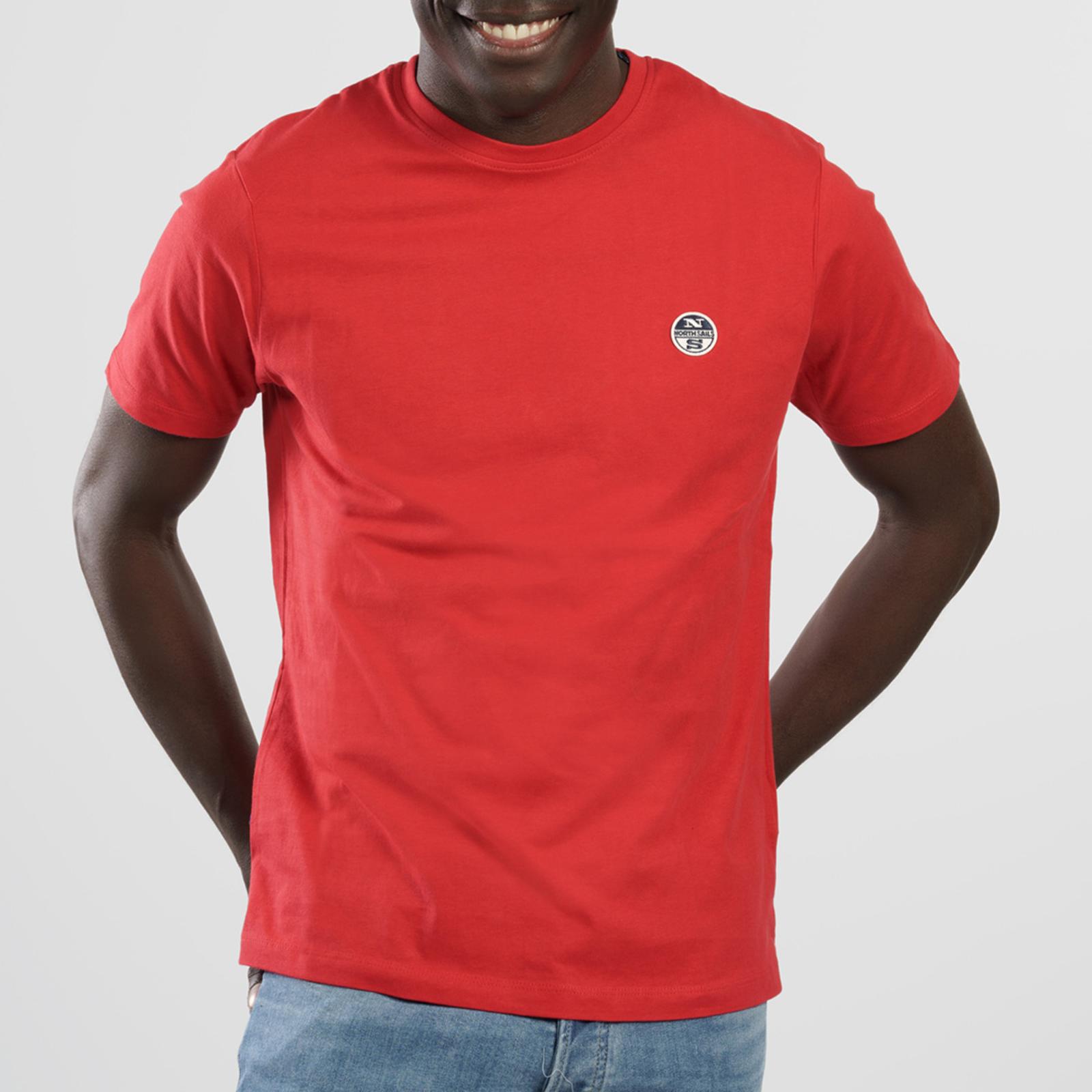 Red Crew Neck Cotton T Shirt Brandalley 