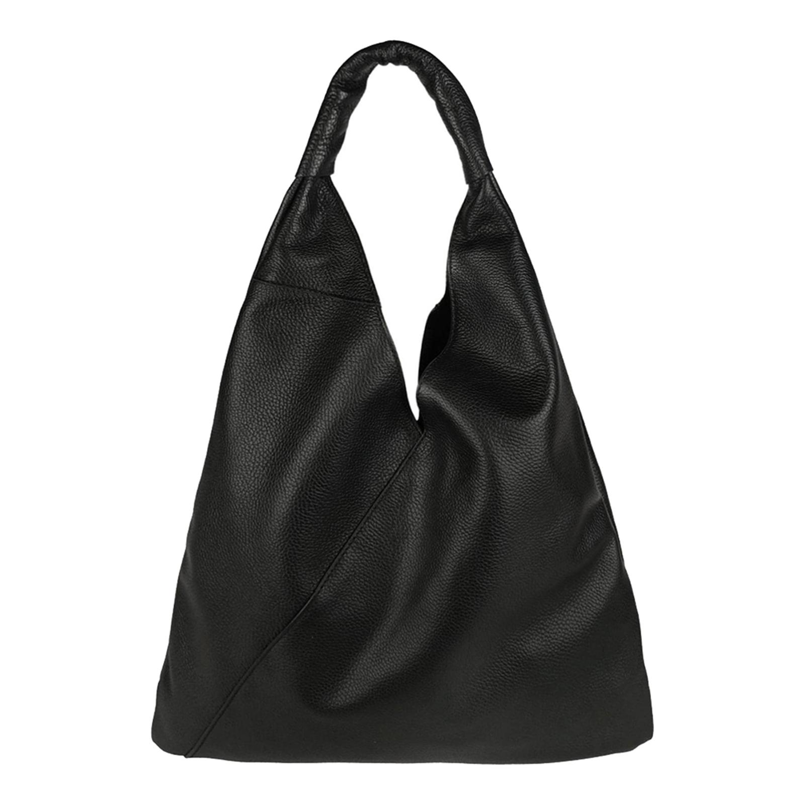 Black Dollar Leather Shoulder Bag - BrandAlley