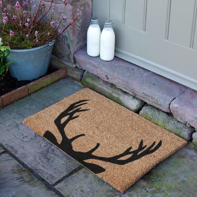 Stag Antlers Doormat