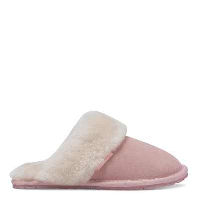 Women's Pink Sheepskin Mule Slipper