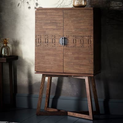 Tergul Brown Cocktail Cabinet