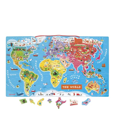 Magnetic World Map Puzzle