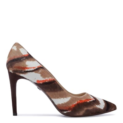 Brown Le Pliage Heritage Luxe Heeled Pumps