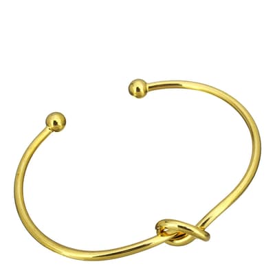 Gold Plated knotted Bangle