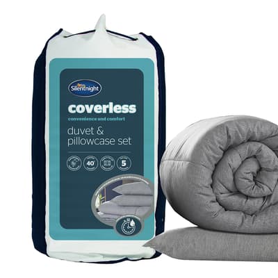 Coverless Bedset 10.5 Tog Single, Grey
