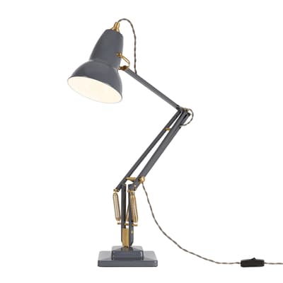 Original 1227 Brass Desk Lamp, Elephant Grey