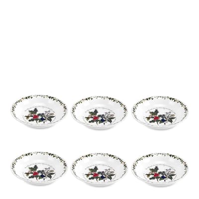 Set of 6 The Holly & The Ivy Pasta Bowl 8"