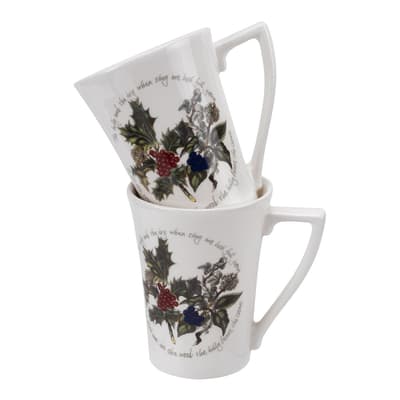 Set of 2 The Holly & The Ivy Boxed Mugs