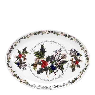 The Holly The Ivy Oval Platter