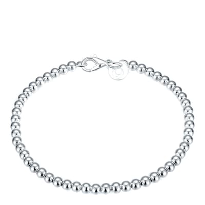 Silver Plated Bead Bracelet