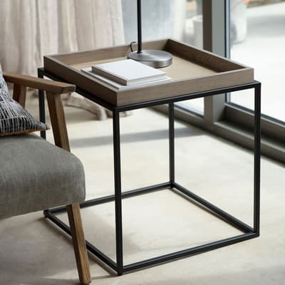 Forden Tray Side Table Grey