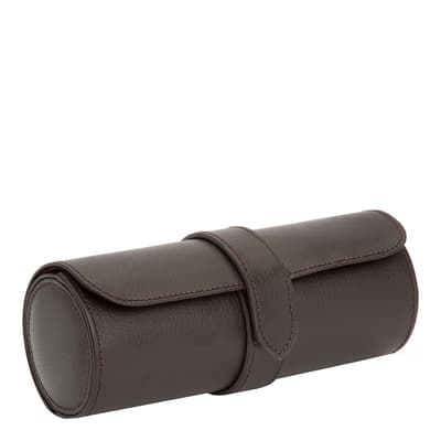 Brown Heritage Vegan Leather Watch Roll