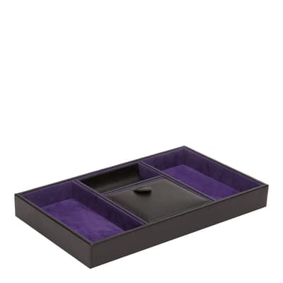 Black/Purple Blake Valet Tray