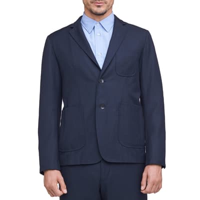 Navy Casual Wool Patrick Blazer