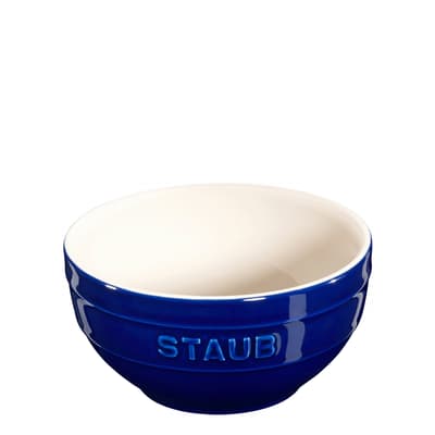 Dark Blue Ceramic Bowl, 12cm