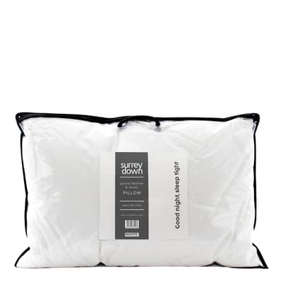 Goose Feather & Down Pillow, Firm
