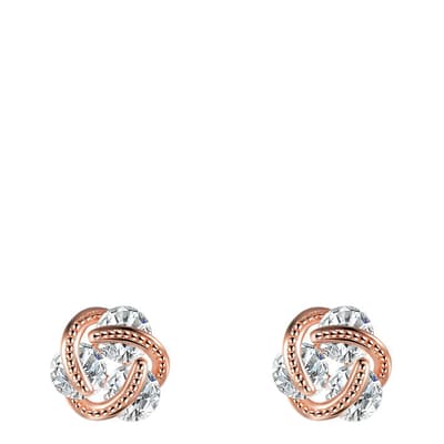 Rose Gold Crystal Earrings