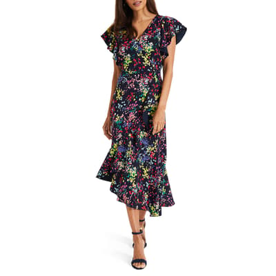 Navy Print Sheldon Dress