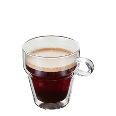 Set of 2  Double Walled Glass Coffee Mug Set, 200ml