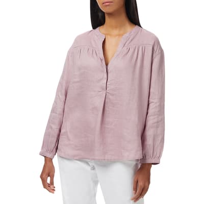 Purple Cleo Linen Shirt