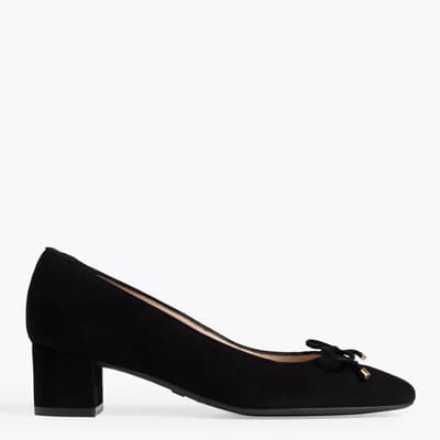 Black Suede Gabby 45 Pumps