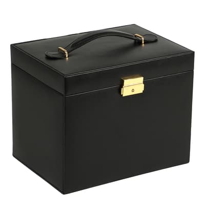 Black Heritage Vegan Leather Jewellery Storage Box