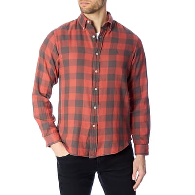 Red Check Custom Fit Shirt