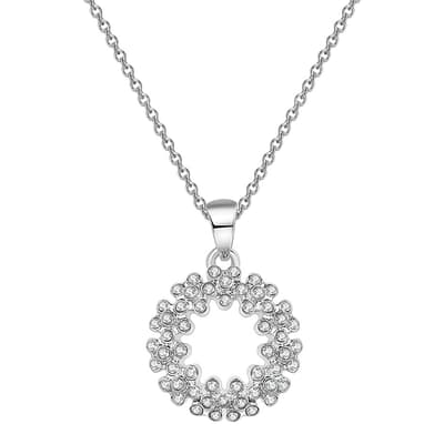 White Gold Plated Pendant Necklace with Swarovski Elements