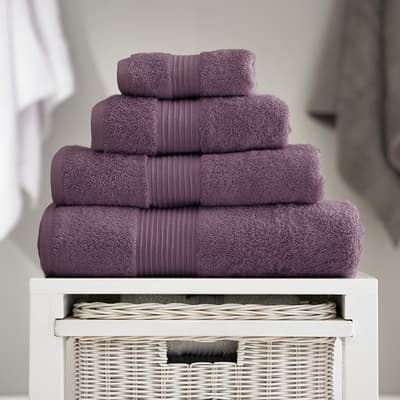 Bliss Pair of Hand Towels, Grape