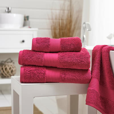 Bliss Bath Towels, Magenta