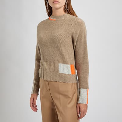 Light Brown/Multi Sophia Cashmere Jumper