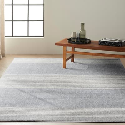 River Flow 221x160cm Rug, Grey