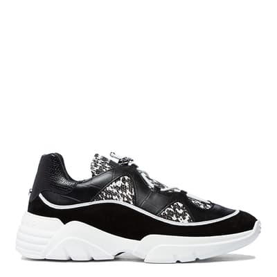 067 Black/White Freeminder Reptile Sneakers