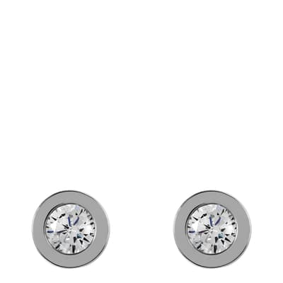 Silver Fountain Road Stud Earrings