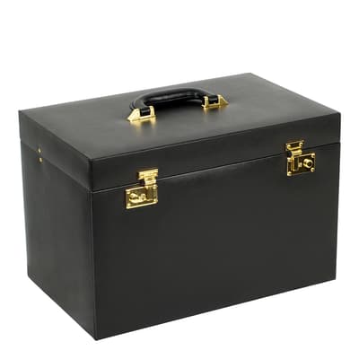 Black Heritage Jewellery Leather Armoire Storage Box