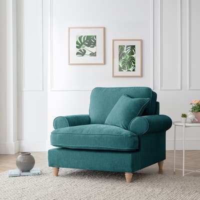 SAVE  £654 - The Bromfield Armchair, Manhattan Emerald