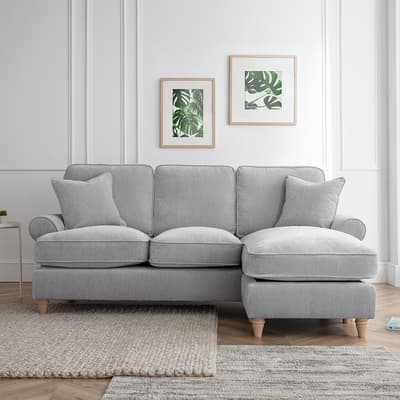 SAVE  £1050 - The Bromfield Right Hand Chaise Sofa, Manhattan Ice