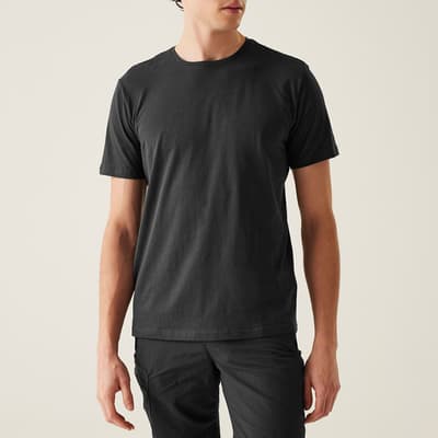 Black Tait Cotton T-Shirt