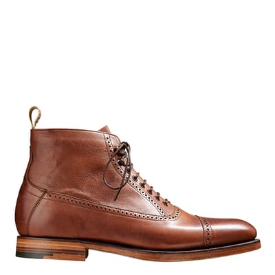 Mid Brown Soft Grain Foley Boots